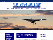 Tablet Screenshot of flyacampo.com